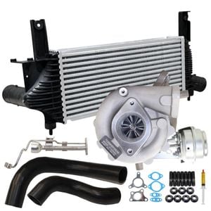 Upgrade Billet Turbo Charger With 62mm Intercooler & Hoses And Genuine Oil Feed Pipe For Nissan Navara D40 Yd25 2.5l