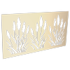 ProtectorAl 300-1200 x 1201-2400mm Primrose Bullrush Unframed Solid Aluminium Decorative Panel 