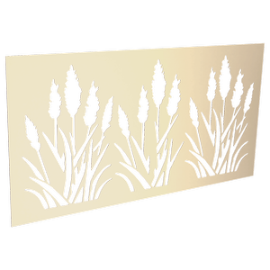 ProtectorAl 300-1200 x 1201-2400mm Primrose Bullrush Unframed Solid Aluminium Decorative Panel 