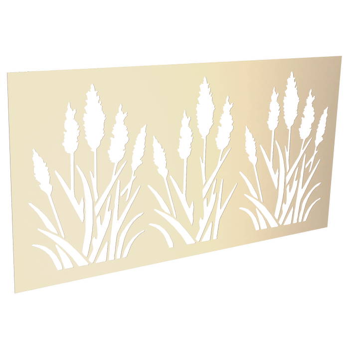 ProtectorAl 300-1200 x 1201-2400mm Primrose Bullrush Unframed Solid Aluminium Decorative Panel 