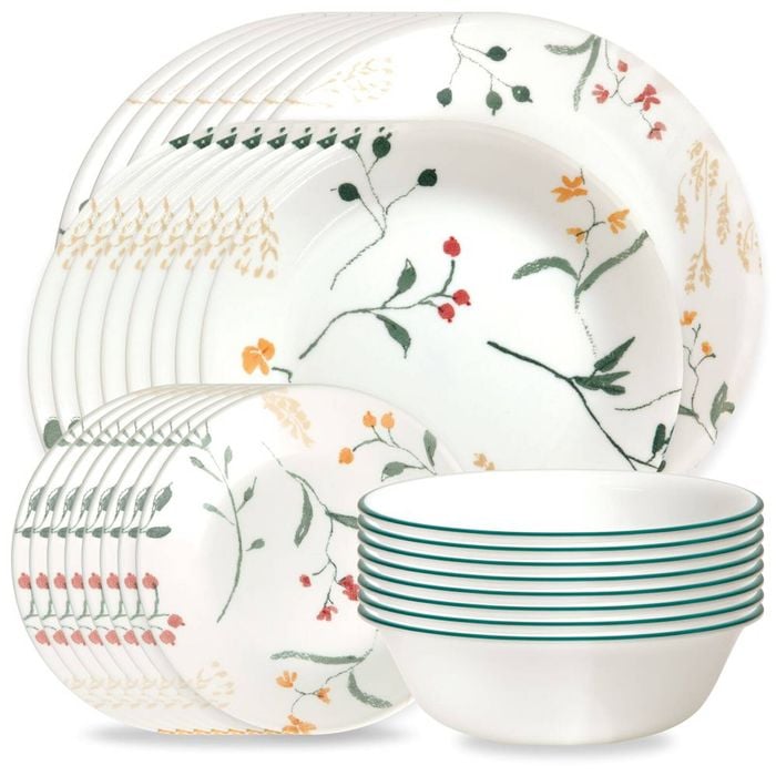 Corelle Wildflower Scatter 32 Piece Dinner Set