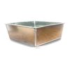 CESCO Square Silver Cake Tin Steel (76 mm x 178mm)