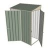 Build-a-Shed 0.8 x 1.5 x 2m Skillion Single Hinged Door Shed with Single Hinged Side Door - Green