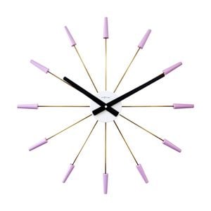 Nextime Plug-inn Stainless Steel Silent Wall Clock 58cm Lavender