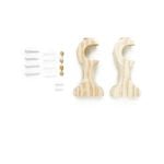 Windoware Natural Curtain Woodpole Brackets - 2 Pack