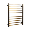 Hotwire 130W 900 x 700mm Gold 10 Bar Flat Square Heated Towel Rail with Timer