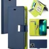 Goospery Rich Diary case for iPhone 15 - Navy