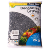 Aqua One Decorative Gravel Black 7mm 2kg (10283BK)
