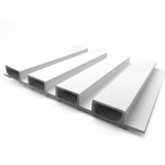 QuickBoard 210 x 21mm 4.8m Arctic White Castellated PVC Composite Timber Wall and Ceiling Lining Board - 4 Pack