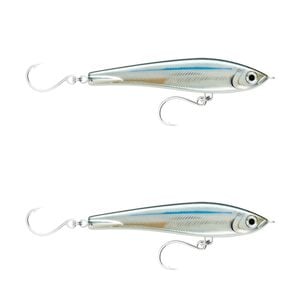 2x Rapala 17cm X Rap Magnum Stick Slow Sink Bait Fishing Lures - Anchovy