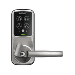 Lockly Satin Nickel Secure Pro Smart Lock Latch with 3D Fingerprint and Wi-Fi