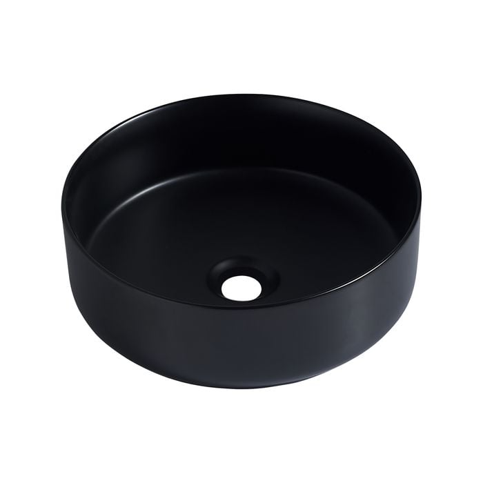 Mondella 365 x 365mm Black Matte Resonance Round Basin