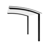 Exterior Life 4.5m Miami Curved Black/Pearl White
