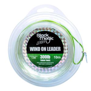 Black Magic Wind On Tough Trace Monofilament Fishing Leader 300lb