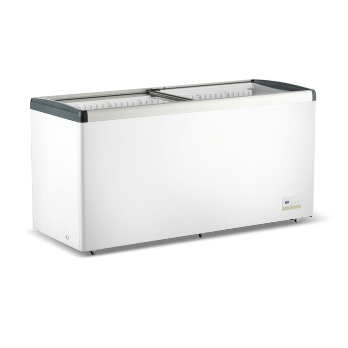Thermaster 516L Chest Freezer with Flat Glass Sliding Lids