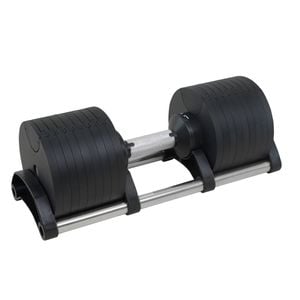 Powertrain Eon Dial Up 45kg Adjustable Dumbbell - Black