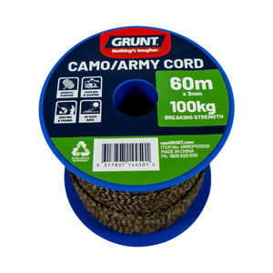 Grunt 3mm x 60m Camo Army Cord