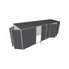 Build-a-Shed 1.5 x 6 x 2m Single and Double Hinged Side Door Skillion Shed - Grey
