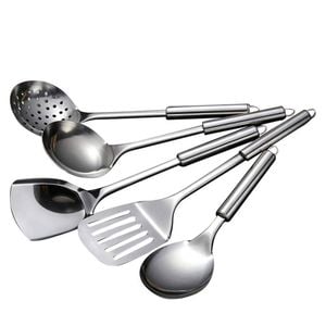 Catzon 5 Pcs Stainless Steel Cooking Utensils Heat Resistant Kitchen Gadgets
