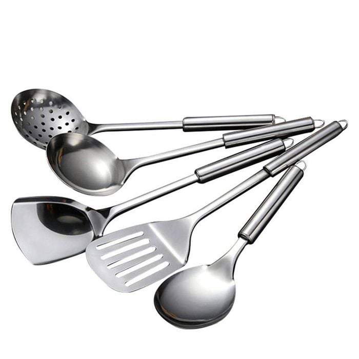Catzon 5 Pcs Stainless Steel Cooking Utensils Heat Resistant Kitchen Gadgets
