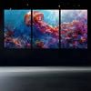 3pcs Oceanic Wonder Vibrant Coral Reef Print 100% Australian Made 3 x 40x60cm (Metal Print)