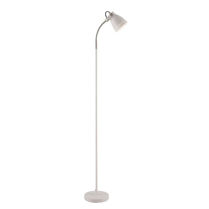 Telbix Nova Contemporary Standing Floor Lamp Light Metal White