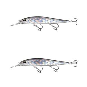 2x 13 Fishing 110mm Whipper Snapper Jerkbait Fishing Lures - Disco Shad