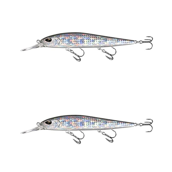 2x 13 Fishing 110mm Whipper Snapper Jerkbait Fishing Lures - Disco Shad