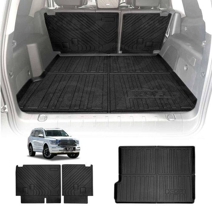 Boot Liner Kick Mats Set for GWM Tank 500 PHEV 2024-Onwards  Cargo Car Trunk Back Seat