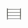 Commercial Round 4 Bar Brushed Gun Metal Grey PVD Heated Towel Rail