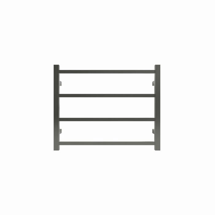 Commercial Round 4 Bar Brushed Gun Metal Grey PVD Heated Towel Rail