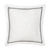 Grosvenor House 500TC Hotel Embroidered European Pillowcase White With Black