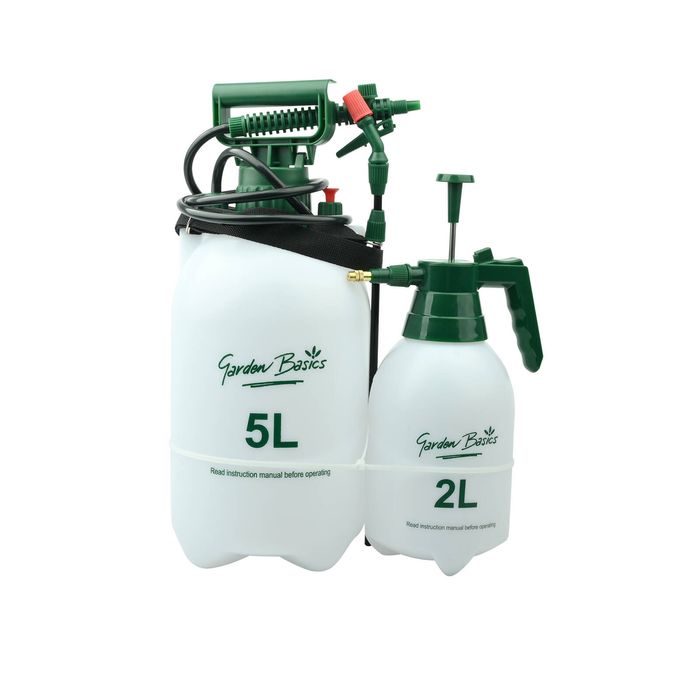 Garden Basics 5L & 2L Pressure Sprayer - Twin Pack