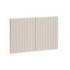Kaboodle 900mm Cannellini V-Groove Med Rangehood Doors - 2 Pack
