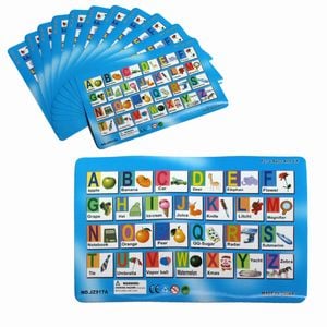 Set of 12 PVC Easy Care Placemats - Alphabet 43 x 28 cm