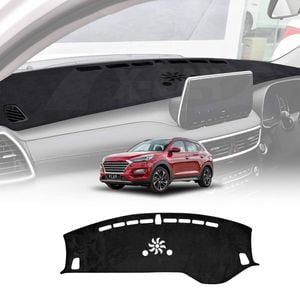 Dash Mat for Hyundai Tucson 2018-2021 Non-Slip Microfiber Pad Cover Interior Accessories