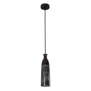 Cla Lighting Marmol Interior Marble Cylinder Pendant Light Grey Marble