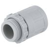 DETA 25mm Grey PVC Conduit Adaptor with Lock Ring - Single Pack