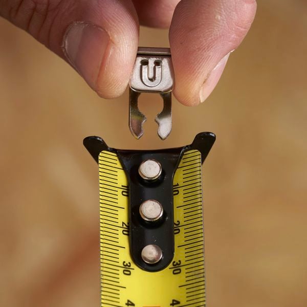 Stanley control-lock measuring tape up close.