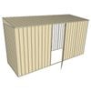 Build-A-Shed 1.2 x 3.7 x 2.0m Skillion Single Hinged Side Door Shed - Cream