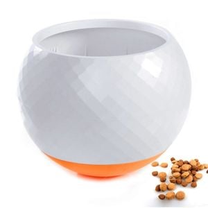 All Fur You Wobbler Slow Feeder Dog Bowl Orange