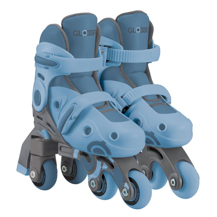 Globber LEARNING INLINE SKATES 2in1 for Kids - Size 30-33 - Blue | 30-33EU