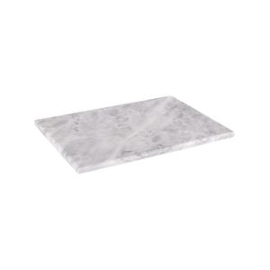 Argon Tableware Marble Chopping Board - 30 X 20cm White Rectangular Cutting Board Solid Worktop Protector Mat Serving Platter