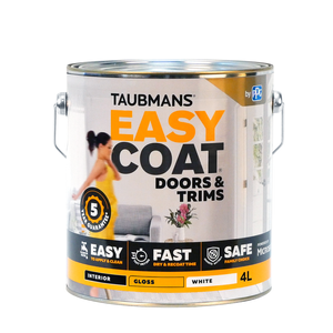 Taubmans 4L White Gloss Easycoat Doors & Trims Paint
