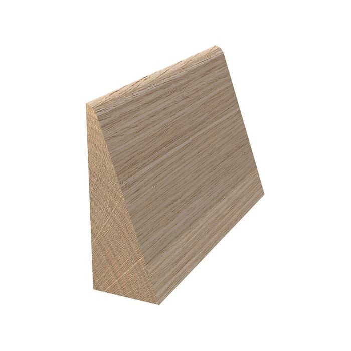 12 x 30mm 2.4m Tasmanian Oak Bevel Glass Bead