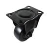 Easyroll 75mm Black PVC Fixed Castor