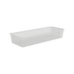 Flexi Storage Home Solutions White 1 Runner Half Width Mesh Basket