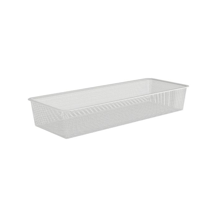 Flexi Storage Home Solutions White 1 Runner Half Width Mesh Basket