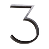 Sandleford 120mm Black Slimline Numeral 3 With Fixing