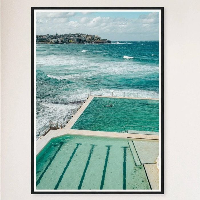 Galrie Stunning Bondi Beach Fine Art Photography Collection for Beach Lovers, Black Frame, A0 84 x 119cm (33 x 47inch)